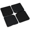 Outsunny Cantilever Weights: Set of 4 Sand/Water Fillable Bases for Banana Umbrellas Black