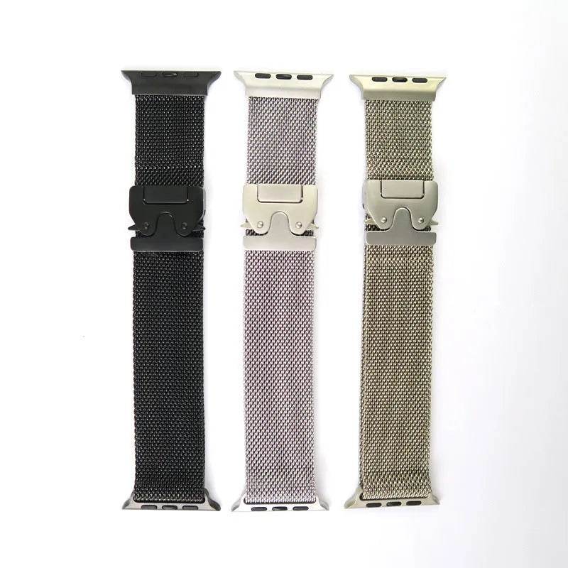 24mm Milan Titanium Watch Strap Suitable For Apple iwatch Smartwatch 