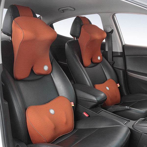 Adjustable Driving back Support Lumbar pillow and Neck support 2pcs 