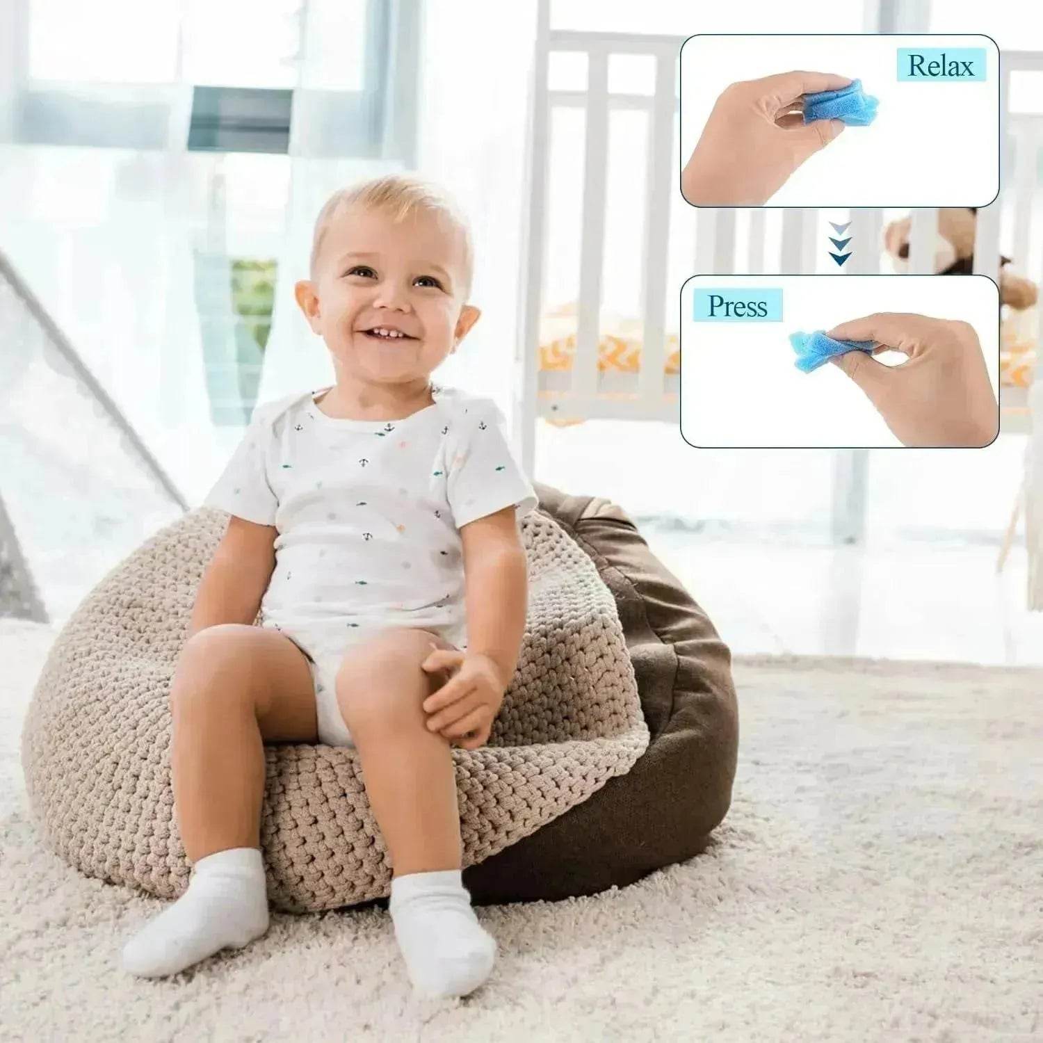 5lbs Bean Bag Filler, Shredded Memory Foam Filling For Bean Bag Chair, Dog Beds, Cushions Pillows, Added Gel Particles 