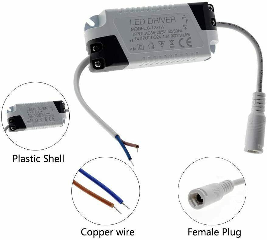 Constant Current 300mA DC 3-144V 1-40W LED Driver Power Supply~1040