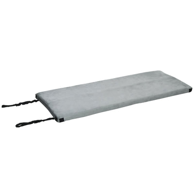 Outsunny Camping Sleeping Mat Memory Foam Pad 2.8'' Thick Portable Roll Up Mattress with Travel Bag Grey 