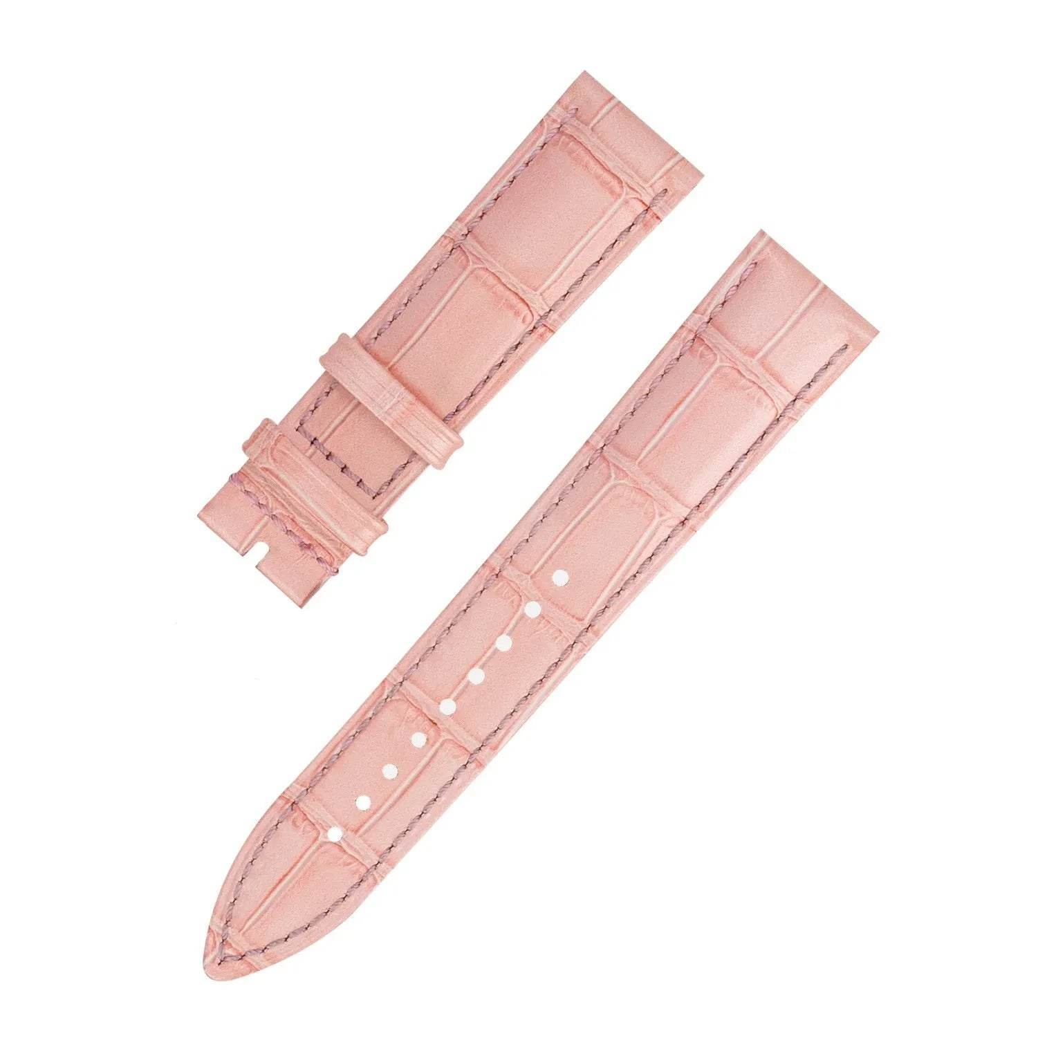 Bamboo Pattern Cow Leather Watch Strap Unisex 