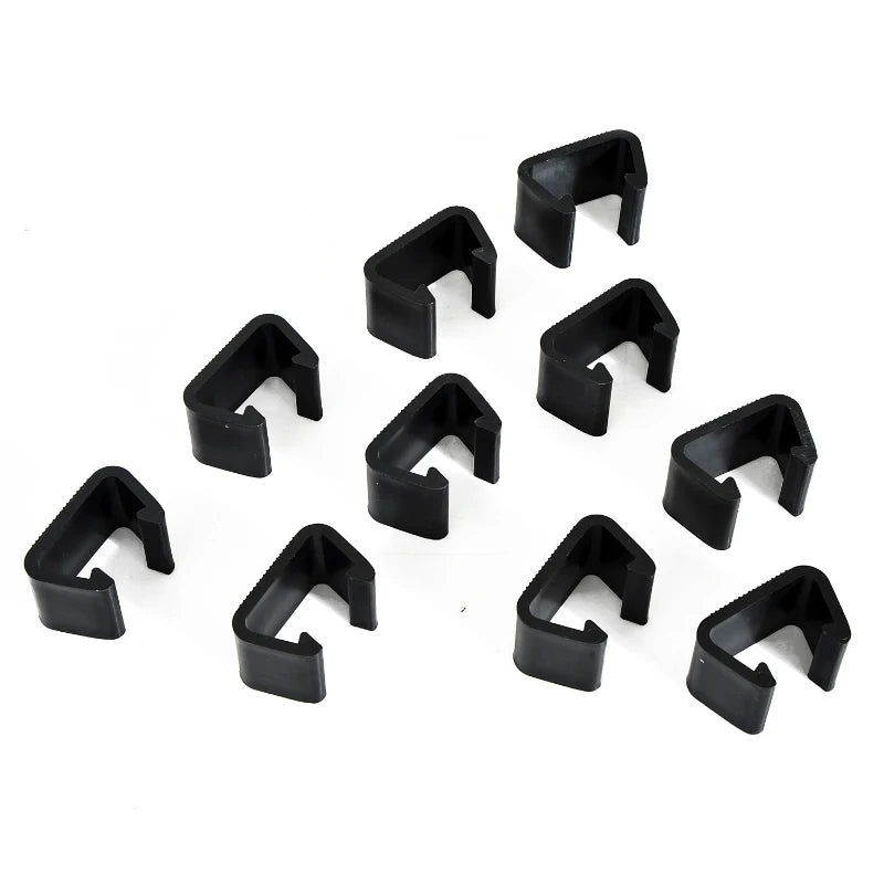 Set of 10 Fasteners Clip Outdoor Furniture Connectors Rattan Wicker Sofa Connectors