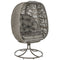 Outsunny Swivel Egg Chair Outdoor, Lounge Chair with Cushions and Foldable Basket Seat for Backyard, Garden and Living Room