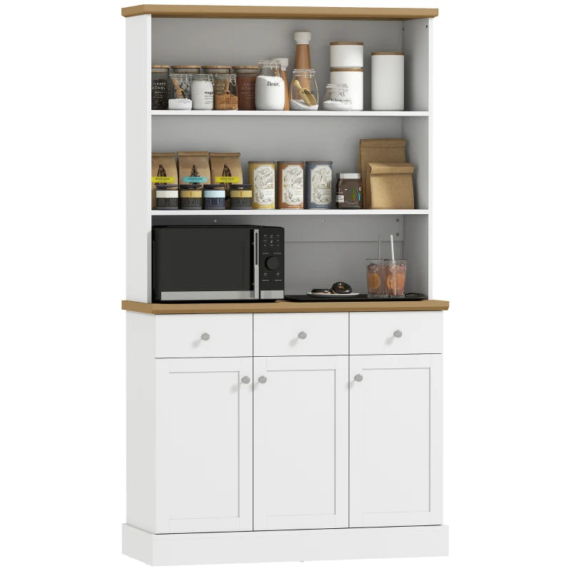 Kitchen Pantry Buffet Server Hutch Storage Sideboard Bookcase with Drawers & Cabinets for Living Room Cabinet Console