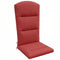 Patio Chair Cushion for Adirondack Chairs Replacement Cushion with Back and Ties, Wine Red