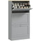 Modern Shoe Storage with 3 Flip Drawers and Adjustable Shelves, Shoe Cabinet Organizer for 12-18 Pairs of Shoes, Grey
