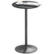 Round Table for 2, 40.2 Inch Bar Height Pub Table with Steel Frame, Non-Slip Base for Living Room, Kitchen, Black