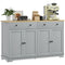 Modern Sideboard, Buffet Cabinet with Storage Drawers, Adjustable Shelves for Living Room, Dining Room, Entryway, Grey