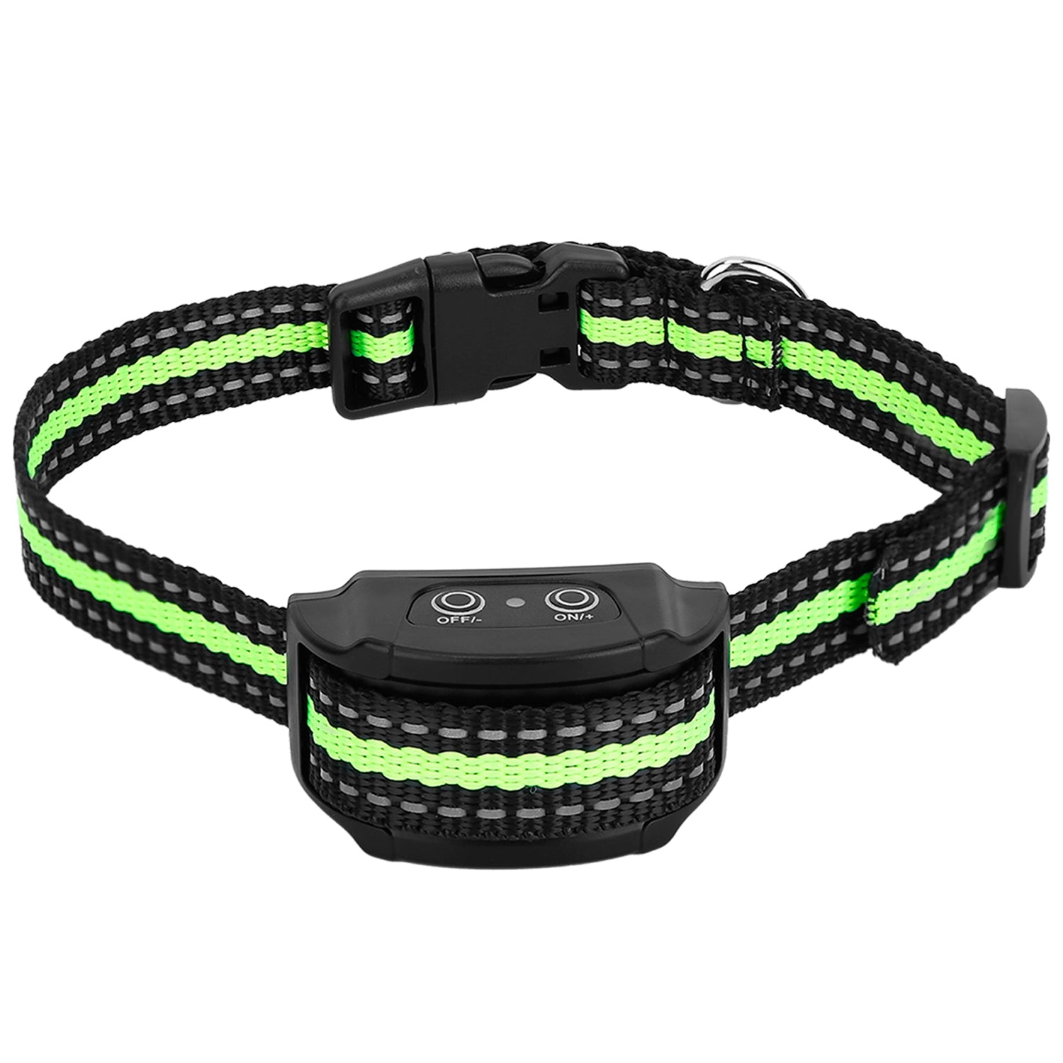 Anti-Bark Dog Collar IP67 Waterproof Beep Electric Shock Rechargeable Pet Training Device w/ 7 Adjustable Sensitivity 