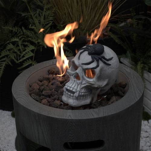Demon Skull,Suitable For Outdoor Fireplace And Fire Pit, Halloween Decoration 