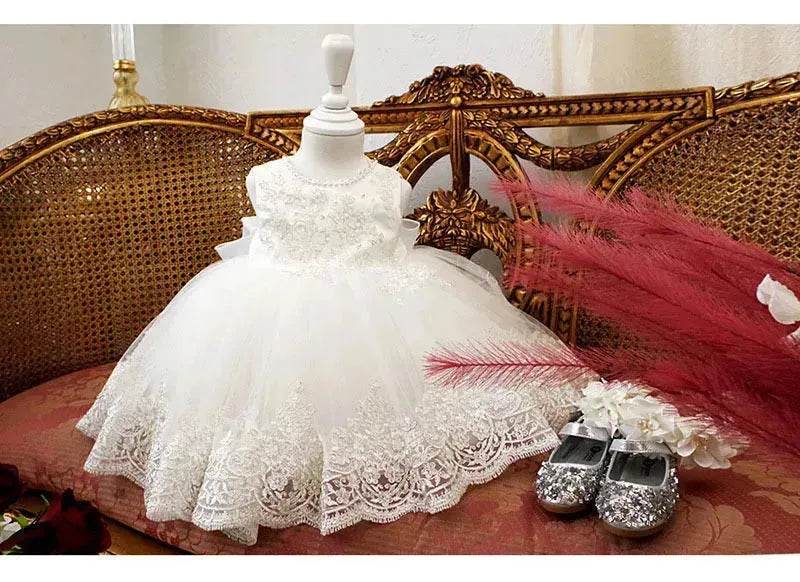 Birthday Photo Clothes Women's Tulle Tutu Super Fairy Princess Dress Girls Bow gown Christening dress Baptism dress 