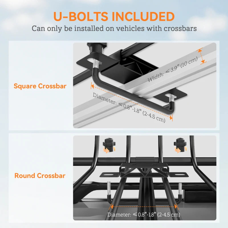 Soozier Roof Rack Cargo Carrier Basket, 330LBS Heavy Duty Roof Basket, 46" x 36" x 4.5" Rooftop Cargo Carrier for SUV, Truck