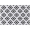 Outsunny Reversible Outdoor RV Rug, Patio Floor Mat, 6' x 9' Plastic Straw Rug for Backyard, Deck, Beach, Camping, Black & White