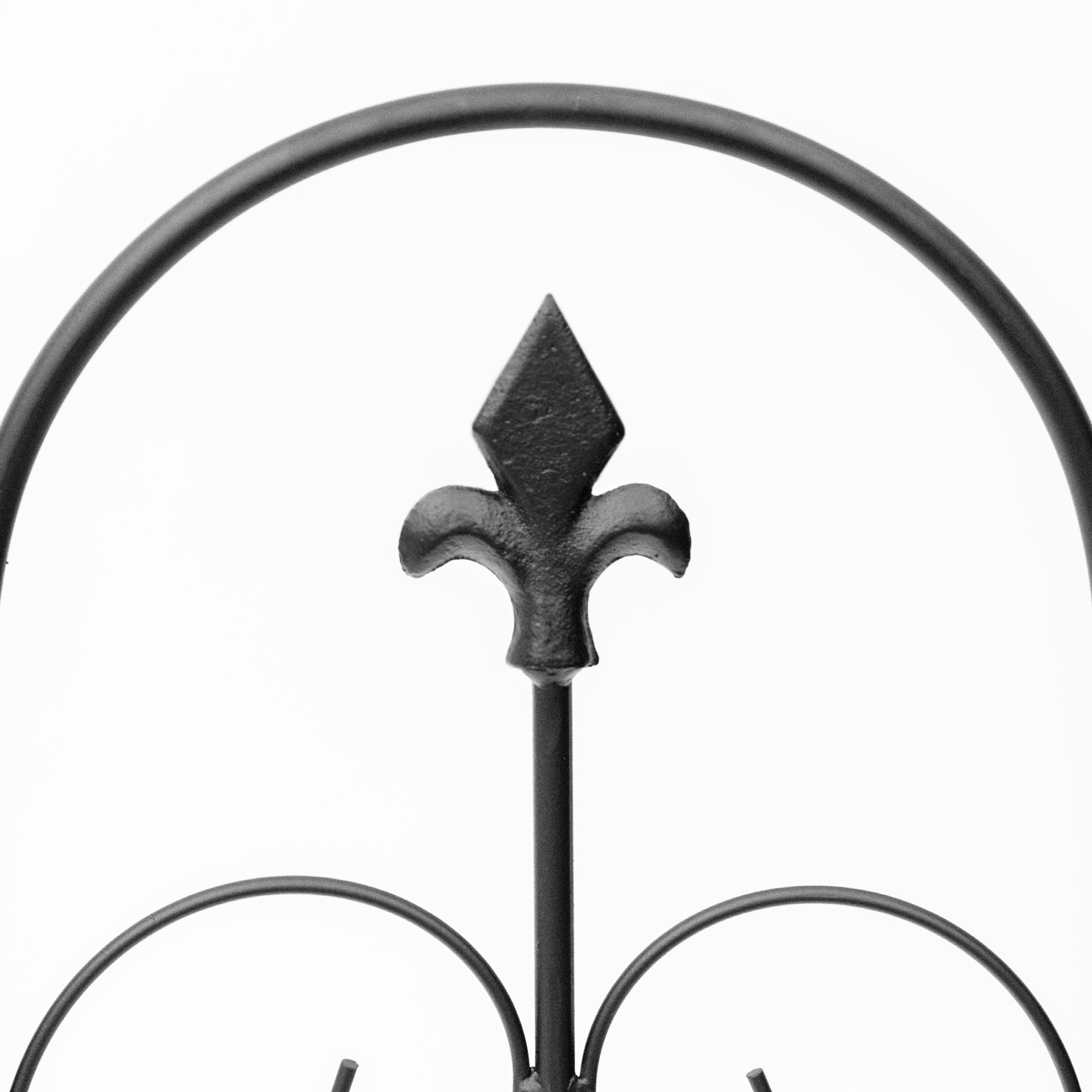 Outsunny 5-Piece 33"x10' Metal Wire Fence: Landscape Flower Bed Edging, Animal Barrier, Black 