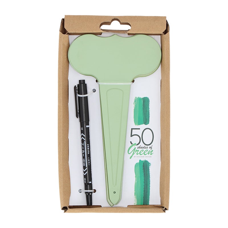 Green Shades Plant Markers Set of 6 