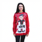Elfie Hashtag Sweater | Funny Holiday Sweater with Elf Selfie Design, Bright Red Festive Style