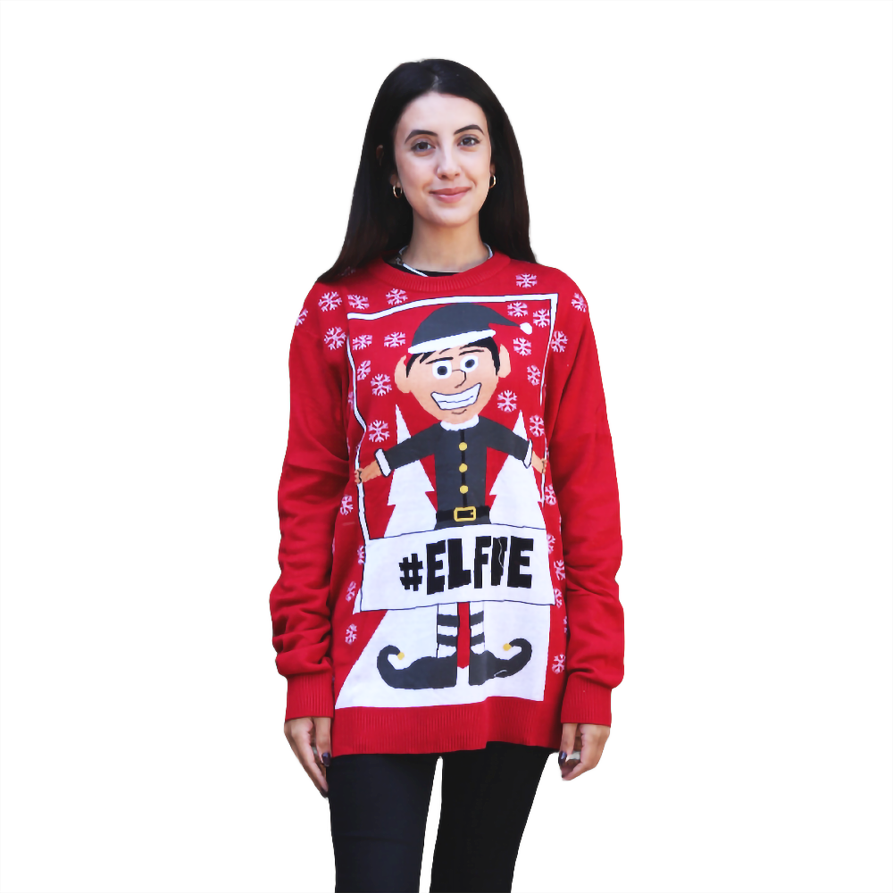 #Elfie Hashtag  Sweater 