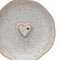 Embossed Heart Incense Dish – 5” Stoneware Holder with Reactive Speckled Glaze, Handcrafted Serenity Accent