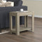 End Accent Table Dark Taupe 1 Drawer 1 Shelf