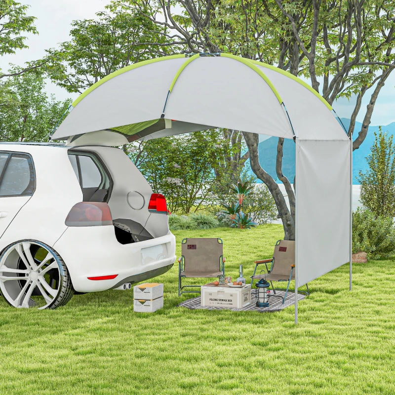 SUV Awning Tailgate Tent, Portable Car Awning with Side Wall, for Truck, RV, Van, Trailer and Overlanding Camping