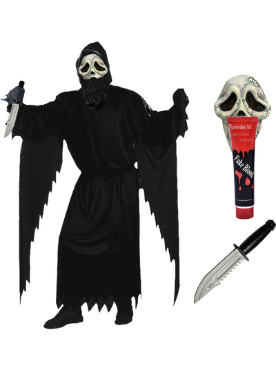 Halloween, Carnival, Children's Scream, Terror Devil Costume Set, Party Costume Set, Performance Costume 