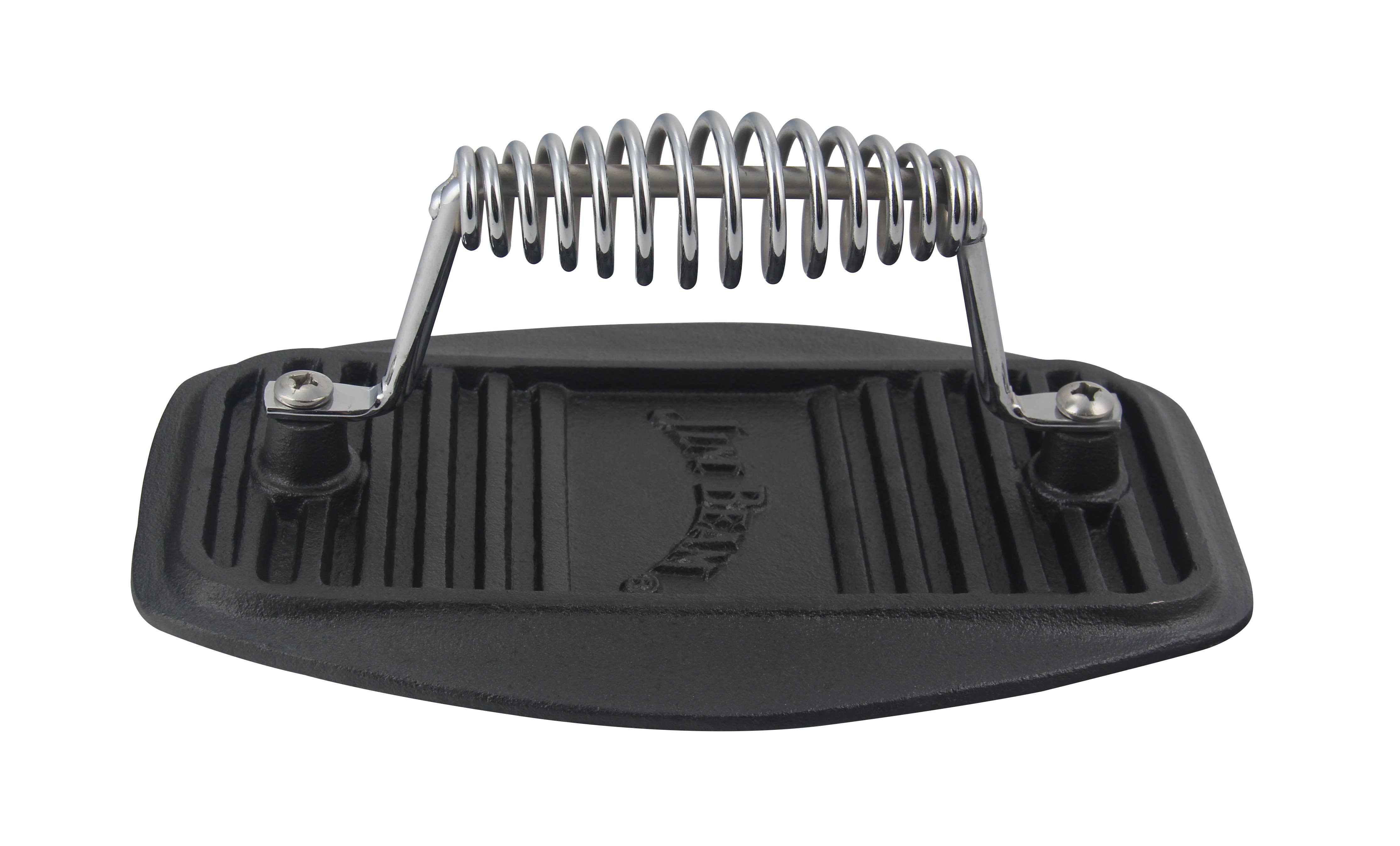 Jim Beam 9" Stainless Steel Cast Iron Meat Press 