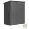 5.2' x 3.5' Outdoor Storage Shed, Easy to Assemble Metal Garden Shed, for Backyard, Lawn, Patio, Dark Grey