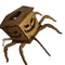 Cross-border New Ghost Halloween Spider Mini Lantern Candlestick Decorations Interesting Ornaments Wooden Craftwork
