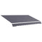 Outsunny Retractable Awning Canopy: 11'x8' Grey Fabric Replacement for Outdoor UV Blocking Sunshade