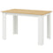 HOMCOM Kitchen Table for 4-6 People, Dining Table with Veneered Top for Dining Room, Oak