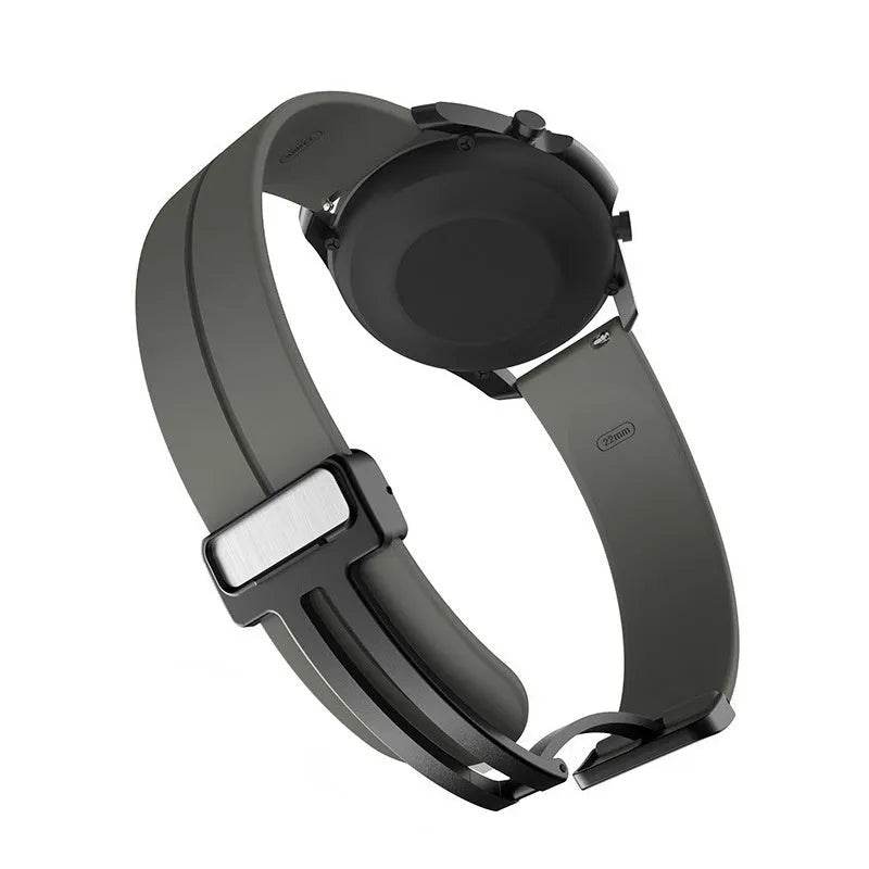 Applicable Watt4 Strap Silicone Magnetic Folding Buckle Watch Band 
