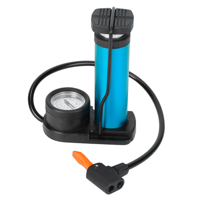 Mini Bike Foot Pump Portable Bicycle Tire Inflator Ball Air Pump Pressure Gauge Tire Air Pump 