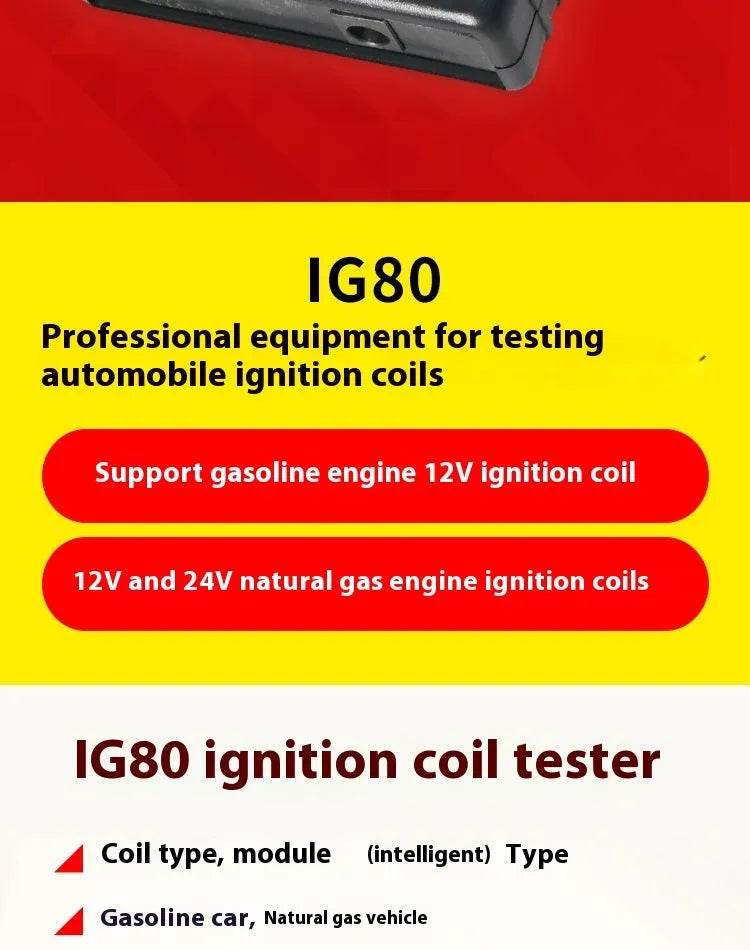 Automobile Car IG80 Ignition Coil Detector Natural Gas Gasoline Detection 