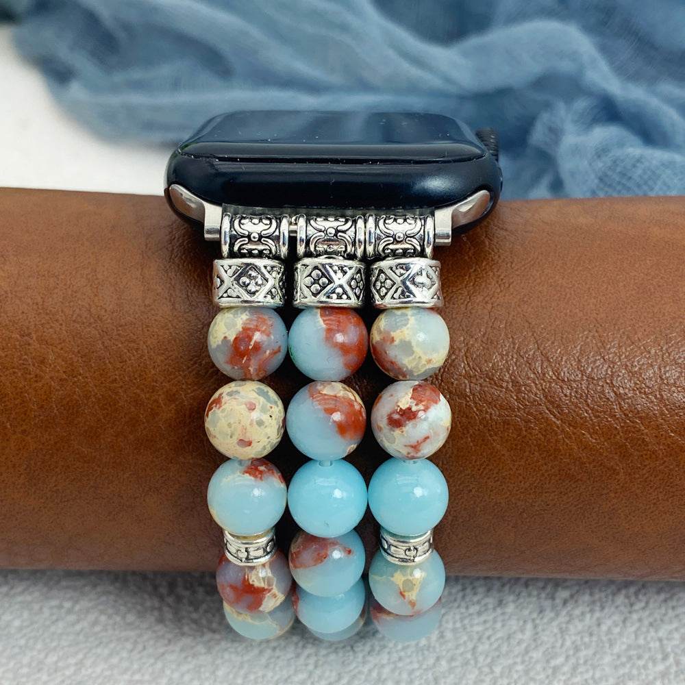 Simple And Versatile Beaded Bracelet smart watch strap 
