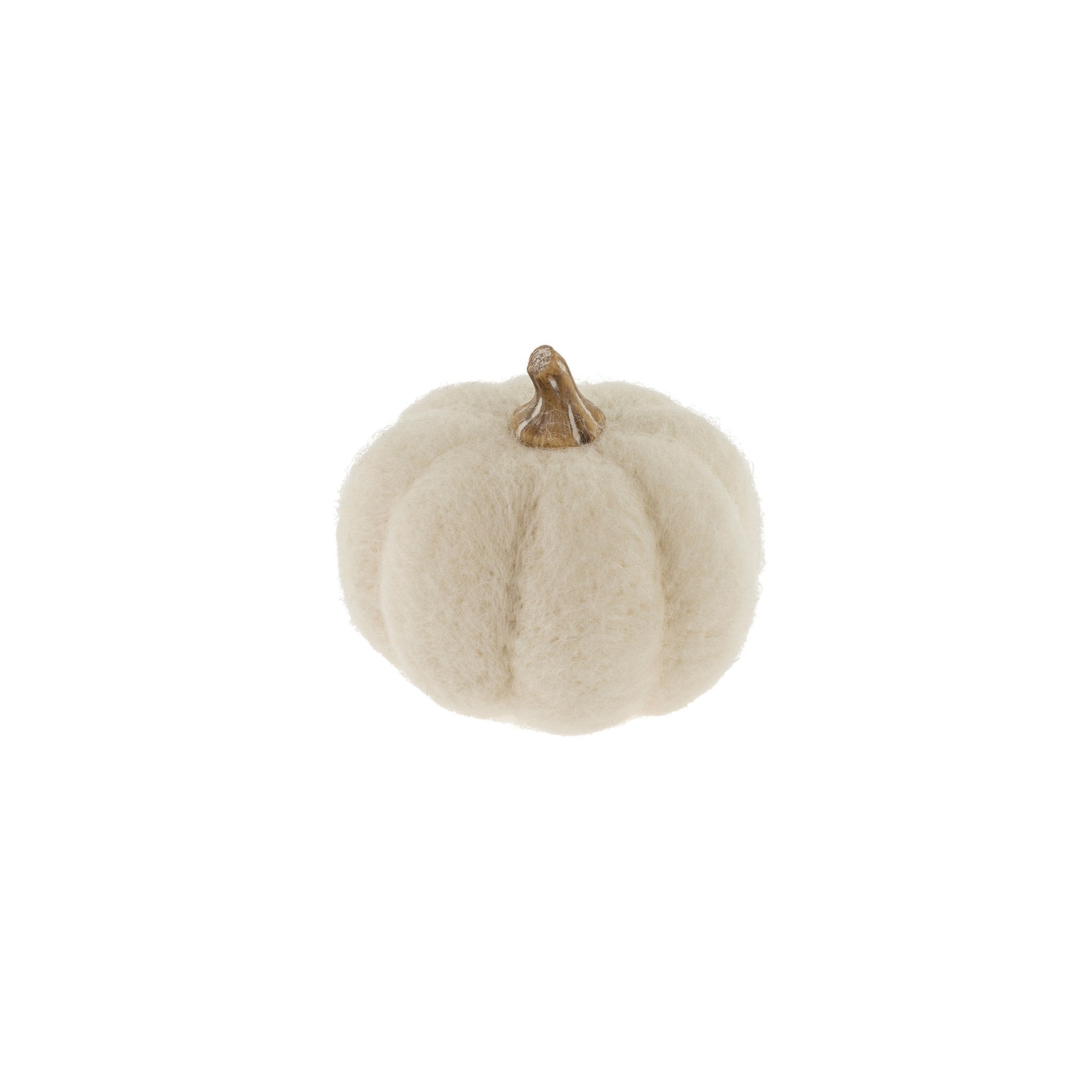 Felt Pumpkin - White 
