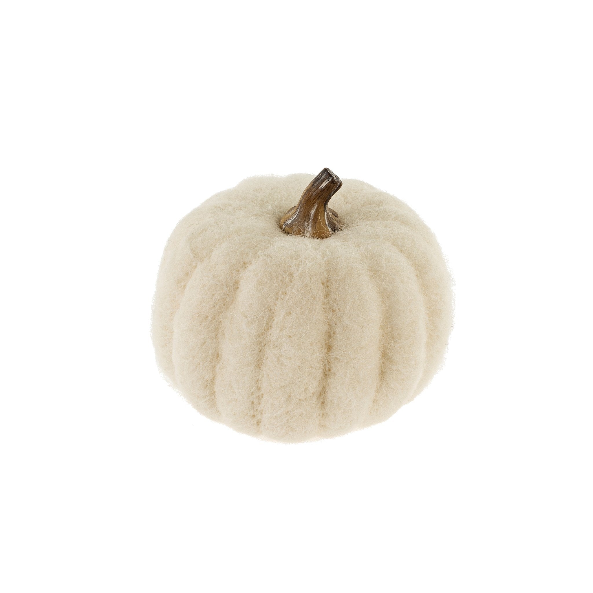 Felt Pumpkin - White 