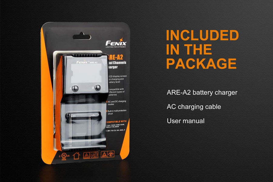 Fenix ARE-D2 Dual Bay Smart Battery Charger
