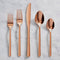 Flatware Silverware Set – 20 Piece Cutlery Utensils for 4, Copper Finish, Modern Stainless Steel Set (AM03603)