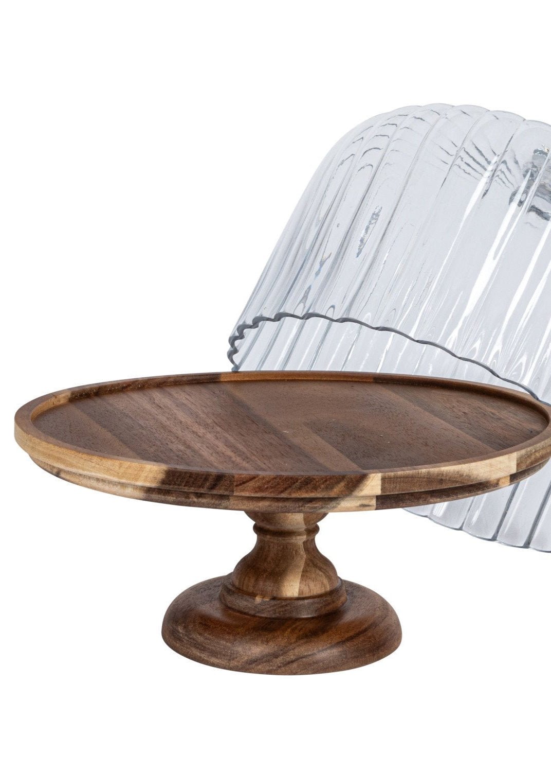 Fluted Glass Cloche 