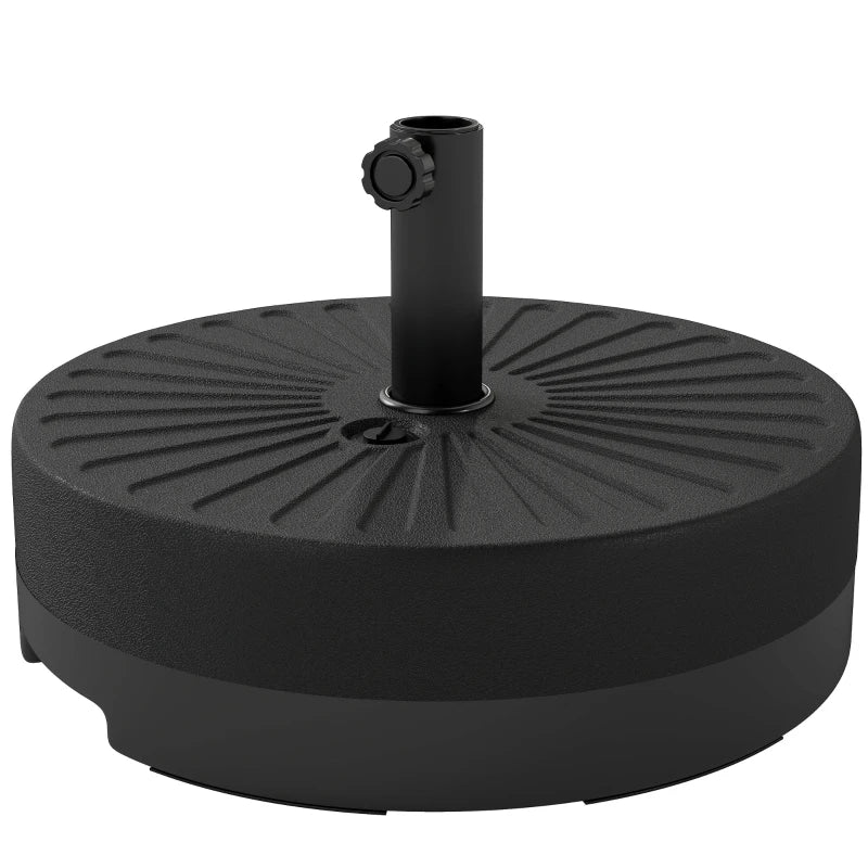 Fillable Umbrella Base, 20 inch Water Sand Filled Umbrella Stand, Fit 1.5"/1.9" Umbrella Pole