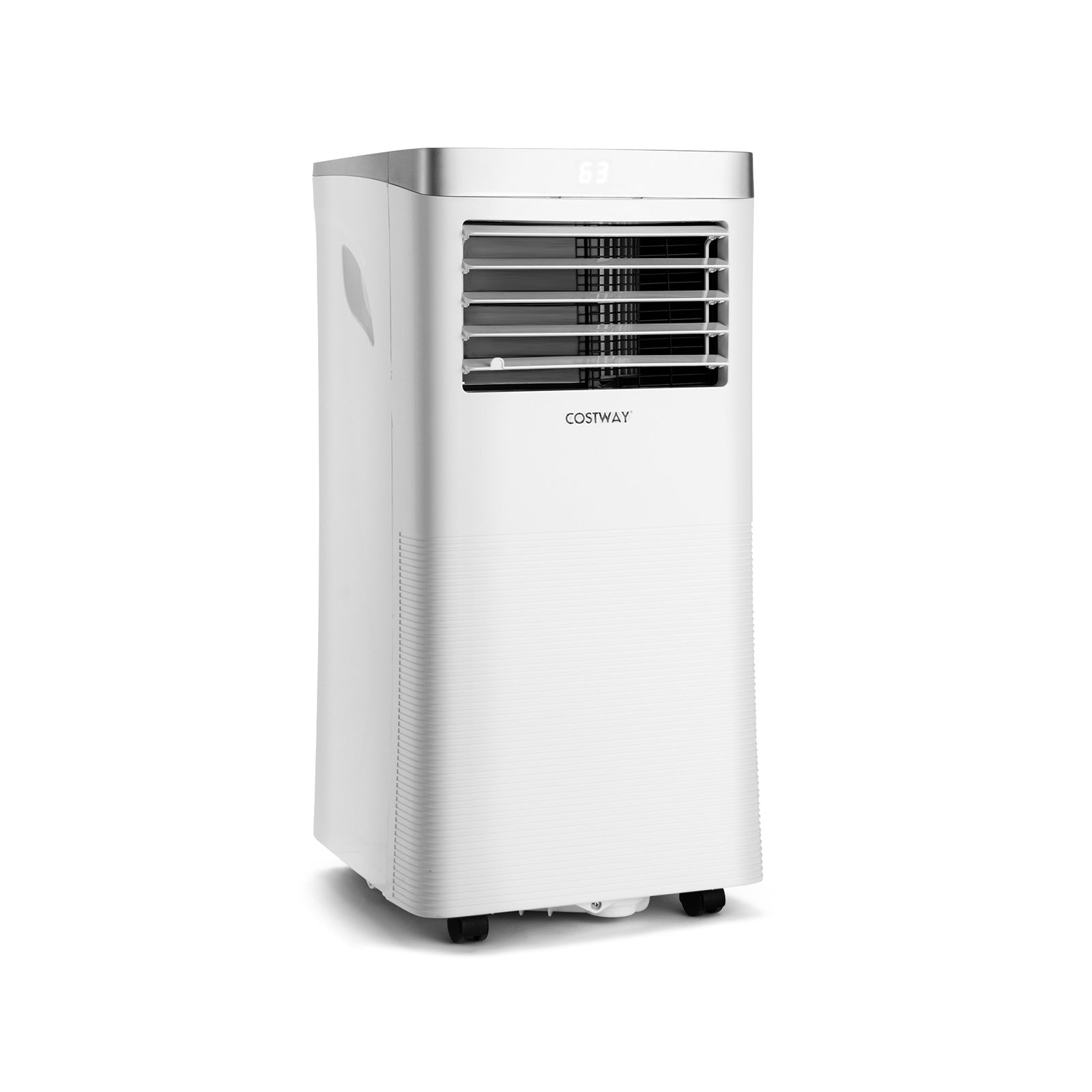 8000 BTU 3-in-1 Portable Air Conditioner with Remote Control-White