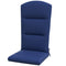 Outsunny Blue Cushion for Adirondack Patio Chairs, Comfortable Replacement with Back and Ties
