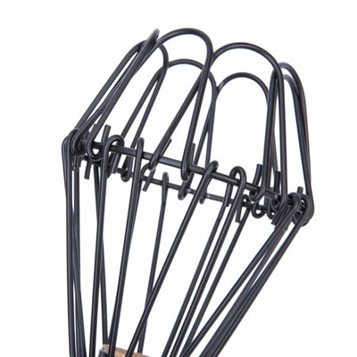 Water Lily Shape Black Colour Easy Fit Pendant Light Shade Metal Wire Cage~1535 