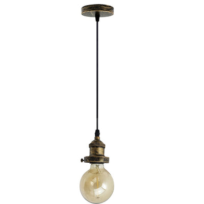 Vintage Industrial Metal Pendant Lamp Holder~1542 