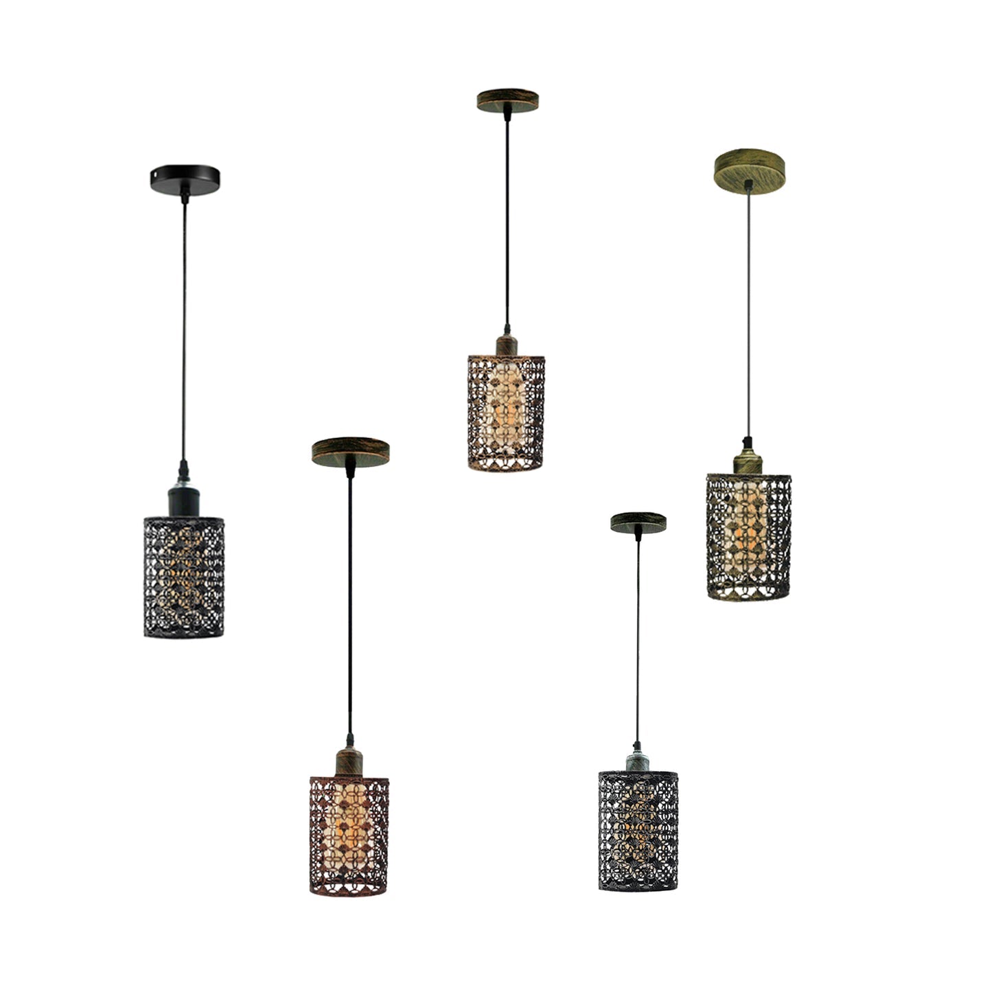 Modern cylinder cage ceiling pendant Lamp Shades~1150