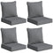 Outdoor Chair Cushions Set of 4, Fade Resistant Patio Chair Cushions for Outdoor Furniture, 24