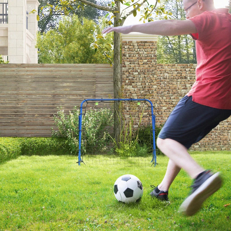 Soozier Volleyball Rebounder Net, Adjustable Soccer Rebounder, Baseball Volleyball Training Equipment Aid, Blue
