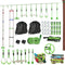 Qaba Obstacle course for Kids, with 10-Piece Slackline Kit with Monkey Bars, Gym Rings, Rope Ladder, Nest Swing, Hanging Tray